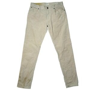 Todd Snyder Mens Slim Fit Stretch Corduroy 5-Pocket Jeans Tan Khaki 32x34 - READ